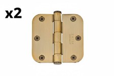 2 x Emtek 92033 3-1/2" x 3-1/2" Plated Steel Heavy Duty 5/8" Radius Round Corner