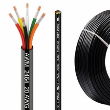 UL2464 30FT 20 Gauge 6 Conductor 20/6 AWG OFC Low Voltage Landscape Wire