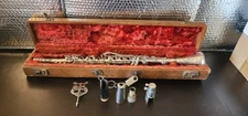 Vintage Pan American Metal Clarinet with Neck Detachable Bell & Case # 108810