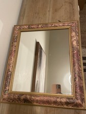 VTG style mirror gold and pink marbled design retro gallery wall decor