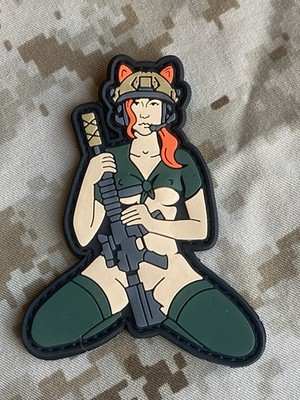 Hot Cosplay Girl With AR-15 Patch FOG Modern Arms TF Tango Foxtrot Supdef Wrmfzy
