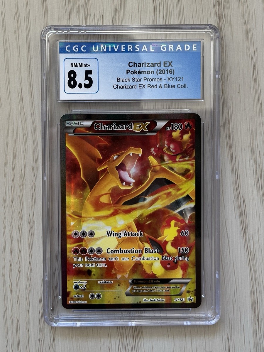 Charizard EX CGC 8.5 Old Blue Label Pokemon 2016 Black Star Promo