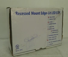 Tamlite Lighting Recessed Mount Edge-Lit LED Exit Sign EXR2RW