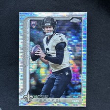 2025 TOPPS CHROME FOOTBALL TYLER SHOUGH RC PULSAR REFRACTOR ROOKIE NO. 398