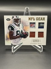 2012 National Treasures Stephen Hill Rookie 1/15 QUAD PRIME PATCH - SHIELD Jets