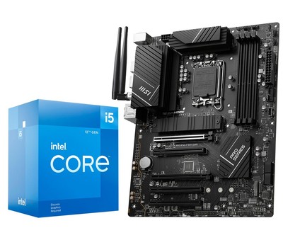 CPU Motherboard Intel Core i5-12400F 12th Gen 6-Cores LGA 1700 Desktop Proces...