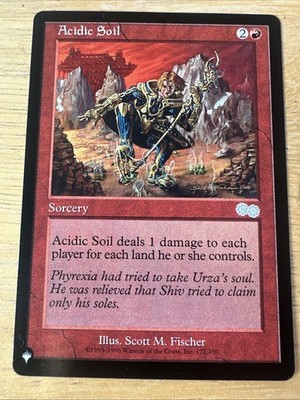 MTG Acidic Soil The List Mystery Booster 2 (MB2) Uncommon Magic #172 Unplayed
