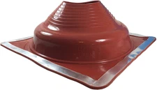 #7 (DFE207RE) Red  Square High Temperature Silicone Flexible Pipe Flashing