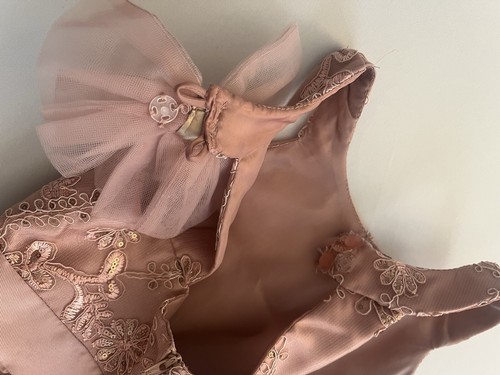 Bonnie Jean Girl Dress Size 7 Sleeveless Pink Hi Lo - Picture 5 of 7