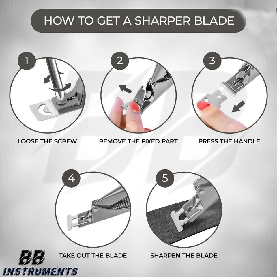 Profi Nail Tip Cutter Studio Qualität Nagelknipser Pediküre Maniküre UV Gel - Bild 2 von 3