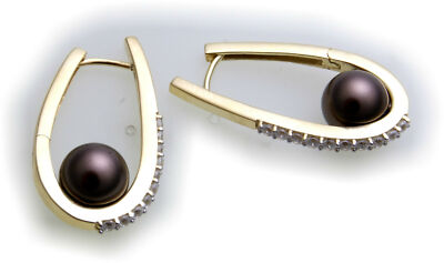 Boucles D'oreilles Créoles Pliantes En Or Blanc 333/8 Carats - 12 Mm Brillant Pour Femmes