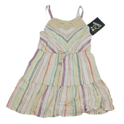 Art Class Dress Striped Summer Sundress Boho Toddler Girls Size 2T