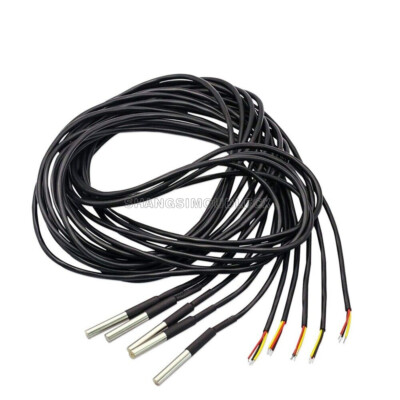 DS18B20 3m Waterproof Digital Temperature Humidity Sensor Probe Thermistor Cable