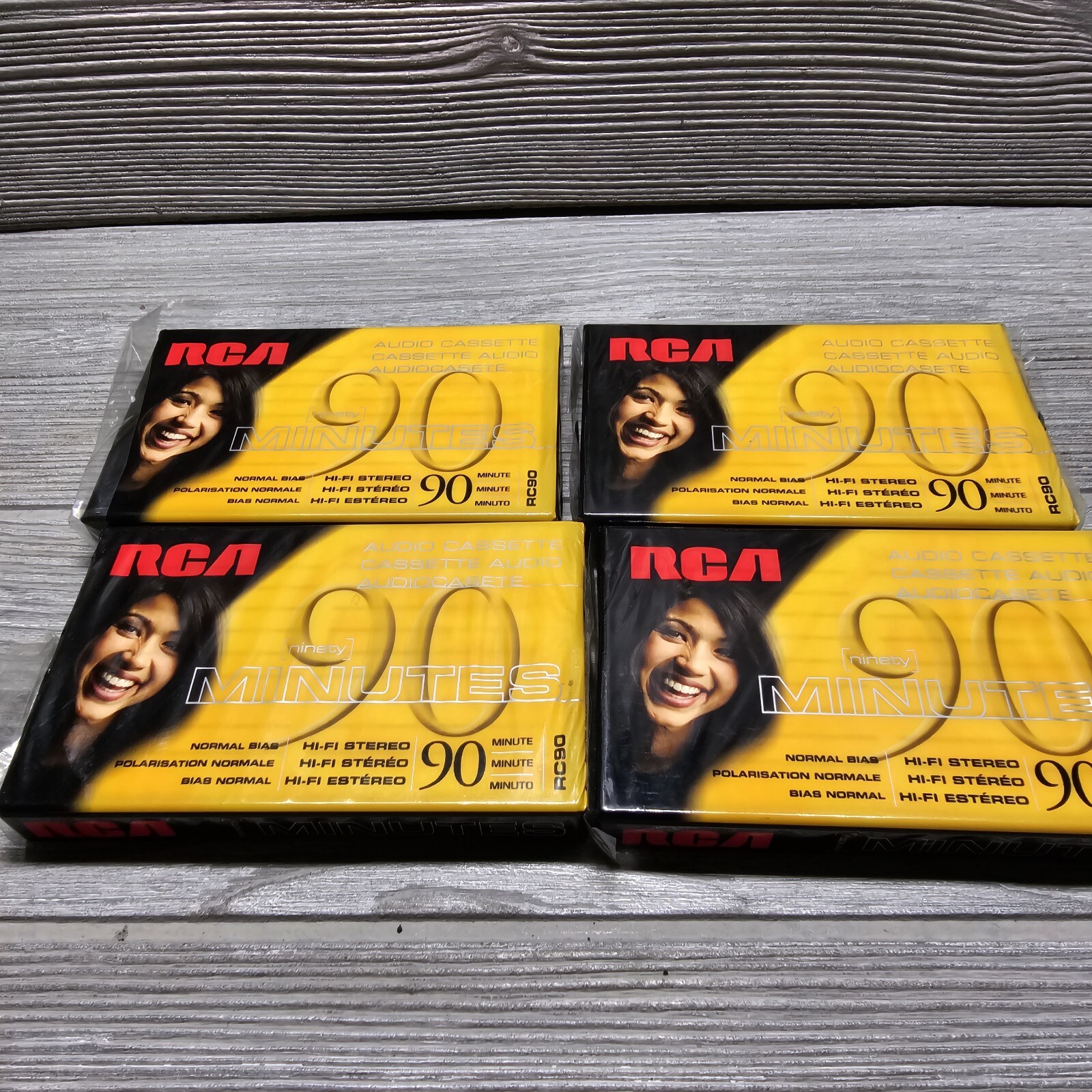 Unopened Blank CASSETTE TAPES RCA RC90 Normal Bias 90 Minute Audio Unopened blank cassette tapes rca rc90 normal bias 90 minute audio