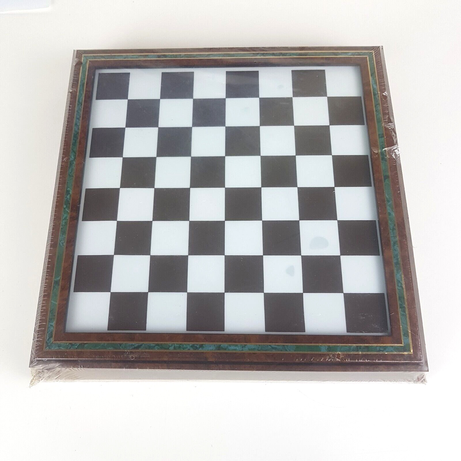Jeu d'échecs de table rétro plateau dames vintage 30 cm neuf de salon