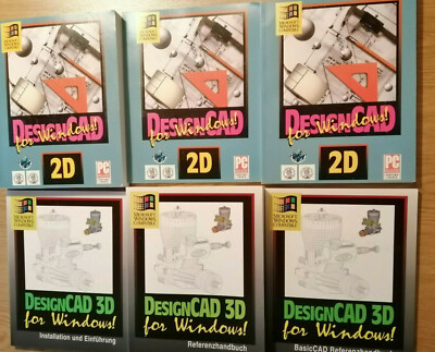 DESIGN CAD FOR WINDOWS 2 D und 3 D für windows - 6 PC Bücher
