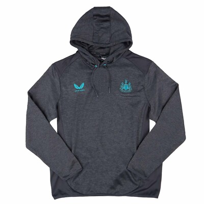 New Official Newcastle Utd Football Crest Hoodie, Mens Newcastle Utd Hooded Top