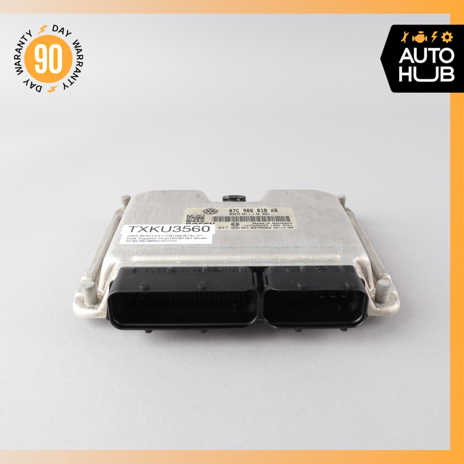 2005 Bentley Continental GT 6.0L W12 Engine Control Module ECU OEM 53k