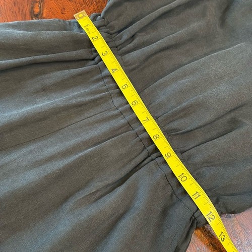 Ulla Johnson Viola Linen Blend Ruffle Jumpsuit in Midnight Black size 2 - Picture 10 of 11