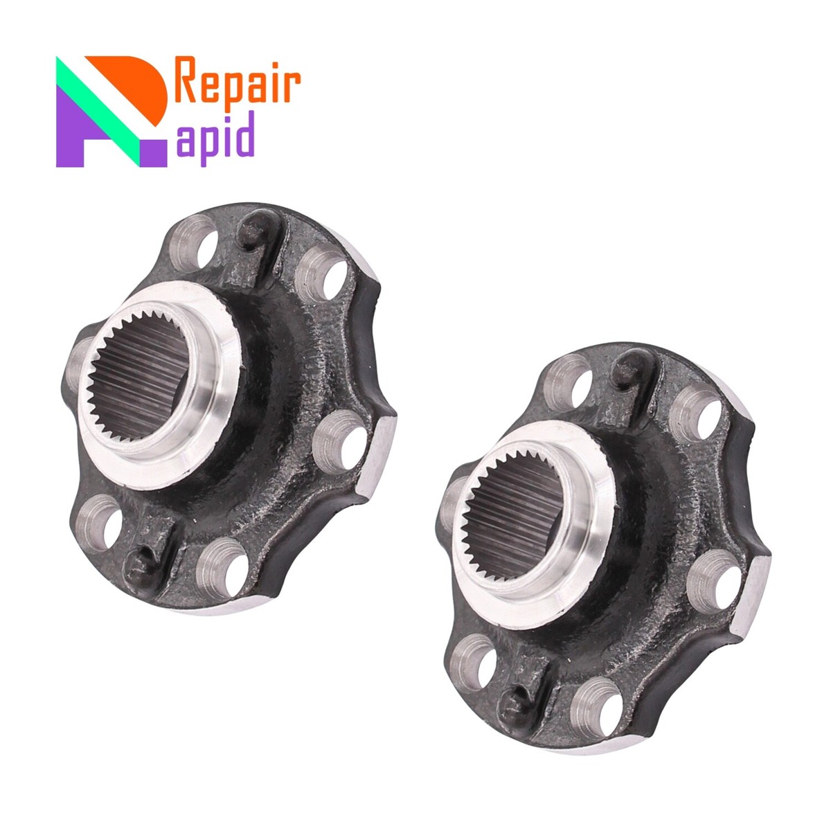 1 Pair Front Axle Flange for Toyota Land Cruiser Base Sport