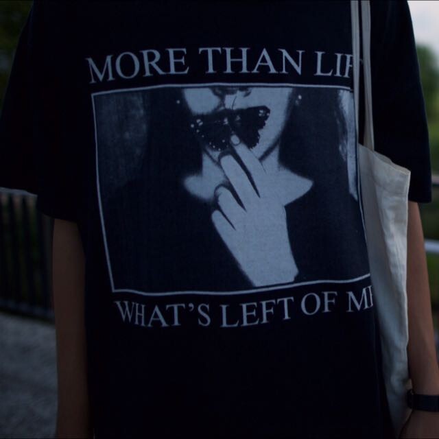 MORE THAN LIFE, WHAT'S LEFT ON ME, reprinted shirt TE5120