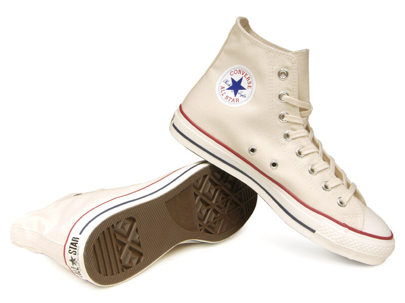 Converse Canvas All Star J Hi Natural White Made in Japan US 3.5