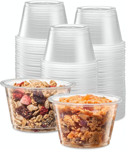 {4 Oz,200 Cups} Clear Diposable Plastic Portion Cups No Lids, Small Mini Contain - Picture 12 of 12