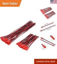 Durable 22 AWG JST Plug Connector Set - 20 Pairs Male Female Cable Wire Kit