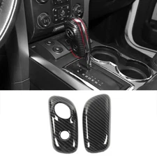 Carbon Fiber Gear Shift Knob Head Trim Cover Skin For Ford F150 Raptor 2009-2014