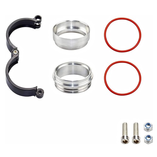 Blk 3''76mm Aluminum Quick Release V-Band Clamp Kit for Intake Intercooler Pipe - Picture 8 of 16