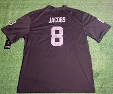 Josh Jacobs Las Vegas Raiders #8 Nike On Field Jersey Size 3XL