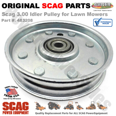 Genuine SCAG Idler Pulley – OEM Part #483208 (Fits 481048, 48201) For Scag Mowers