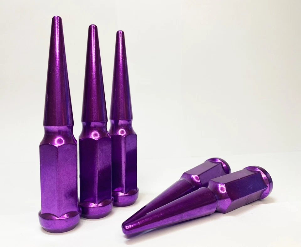 FIT BUICK CASCADA REGAL ENCORE ENVISION SPIKE LUG NUT CONE SEAT 12x1.5 PURPLE 20 - Image 2 of 4