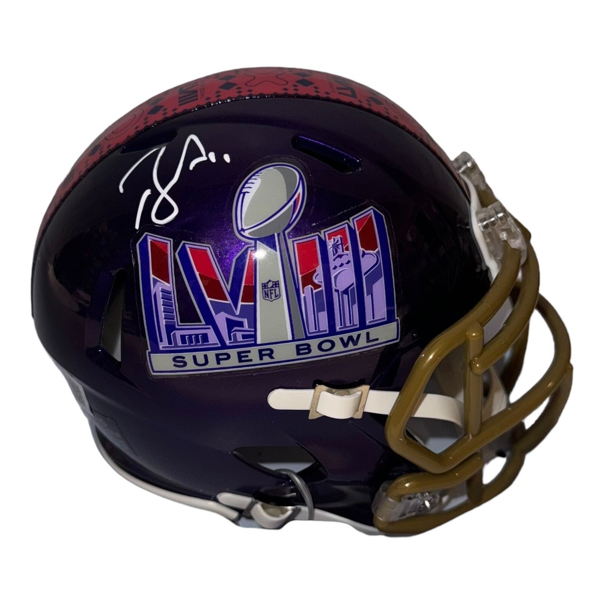 BRANDON AIYUK SIGNED SUPER BOWL LVIII SAN FRANCISCO 49ERS MINI