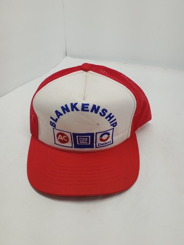 GM AC Delco VINTAGE Patch Snapback Mesh Trucker Hat 1980s Cap