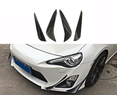 Real Carbon Fiber IDM Front Bumper Wind Knife Fin For Toyota 86 Subaru BRZ 13-19