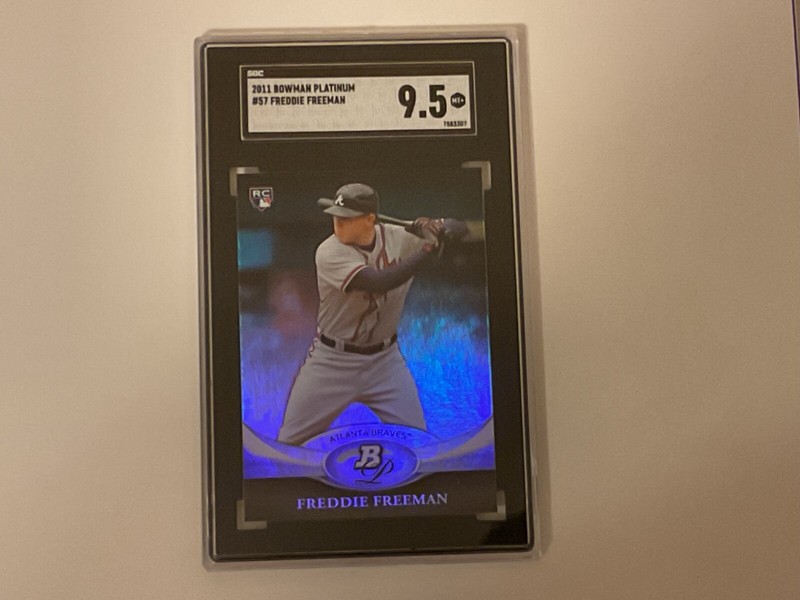 2011 Bowman Platinum Freddie Freeman RC #57 SGC 9.5 Mint+ cond.