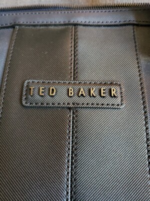 Ted Baker - Vin Twill PU Document Bag - Color Navy And Black