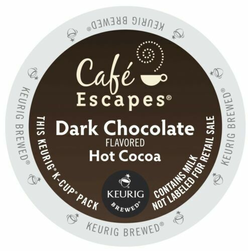 Cafe Escapes Dark Chocolate Hot Cocoa Max 56% OFF Max 62% OFF K-Cup Pod Keurig Coun 48