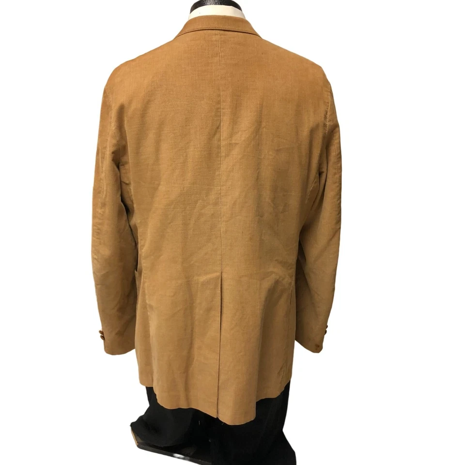 Blazer De Colección Años 70 Levis Marrón Pana Abrigo Deportivo Cordón Chaqueta SIN ESTRUCTURA 44 L Foto 3 de 4