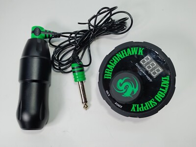 DragonHawk Mast Tour Pro Plus Tattoo Rotary Machine 4.0mm Stroke & AirFoil *READ
