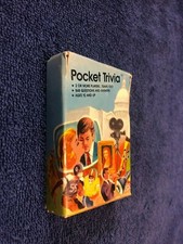 Pocket Trivia Movie Quiz Game Vintage 1984 Hoyle Sound Tech Logo Deck Cards