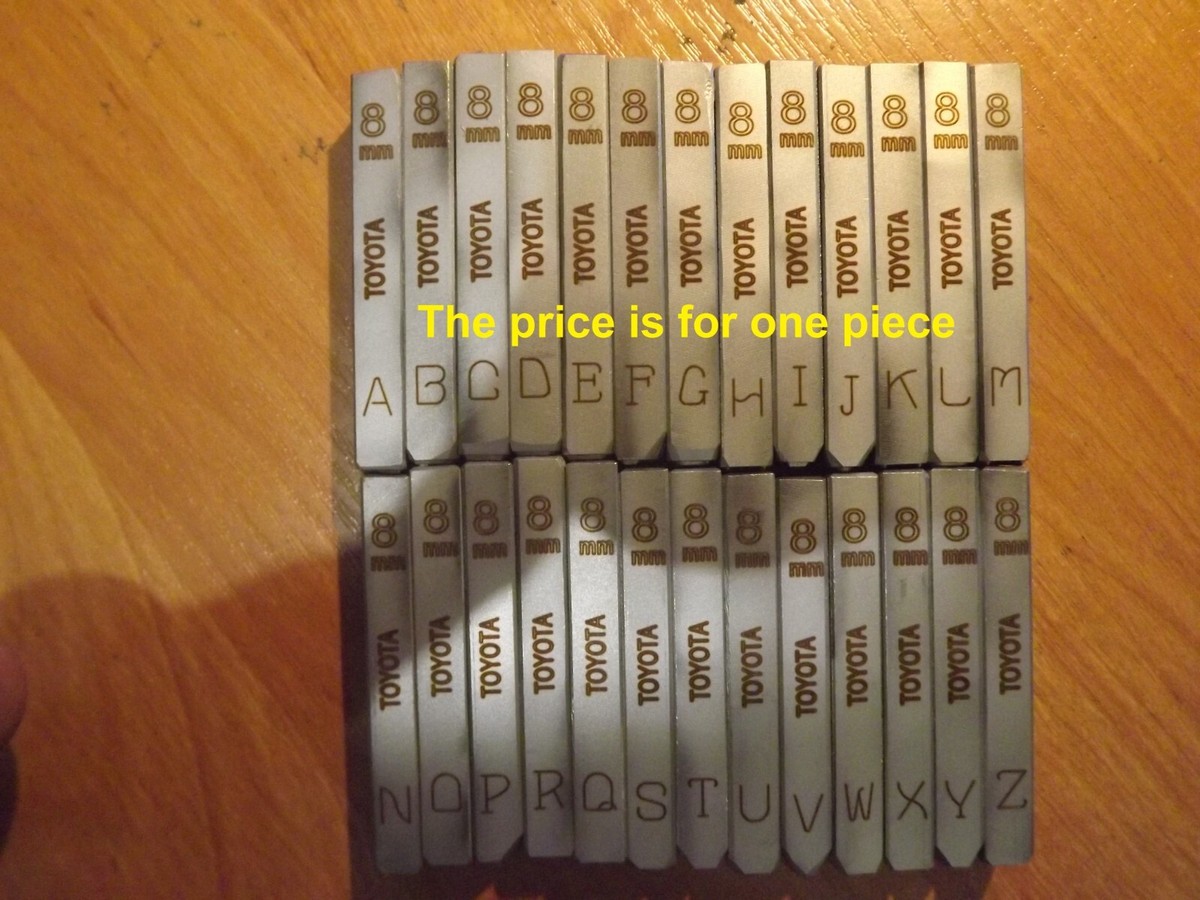 NOT SET VIN letters Set 8 mm for Toyota | eBay