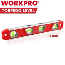 WORKPRO 12 Inch Torpedo Level, Magnetic Small Leveler Tool Aluminum Reinforced