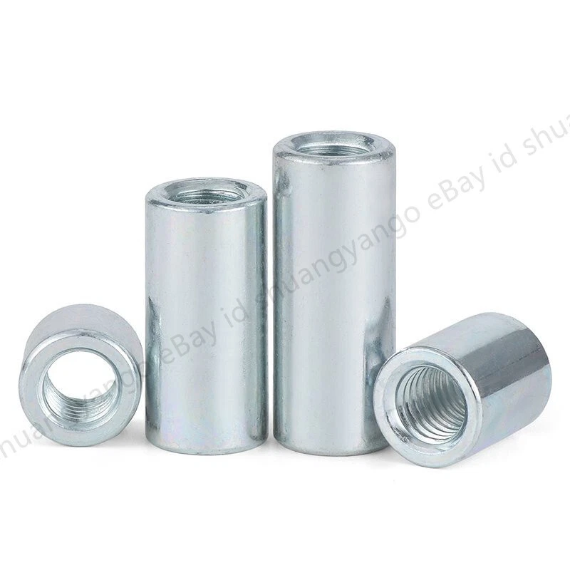 Gewindemuffen M4 M5 M6-M10 Rund Verbindungsmutter Langmutter Verzinkter Stahl - Bild 4 von 4