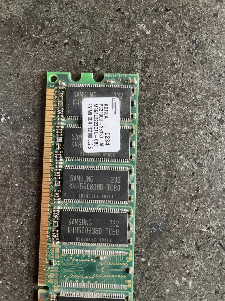 MEMORIA RAM Samsung DDR 256 MB PC 2100 CL 2,5 - Immagine 2 di 2