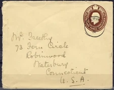 Cover Postal Stationery Great Britain, 1931. Lerry to Neterbury. 