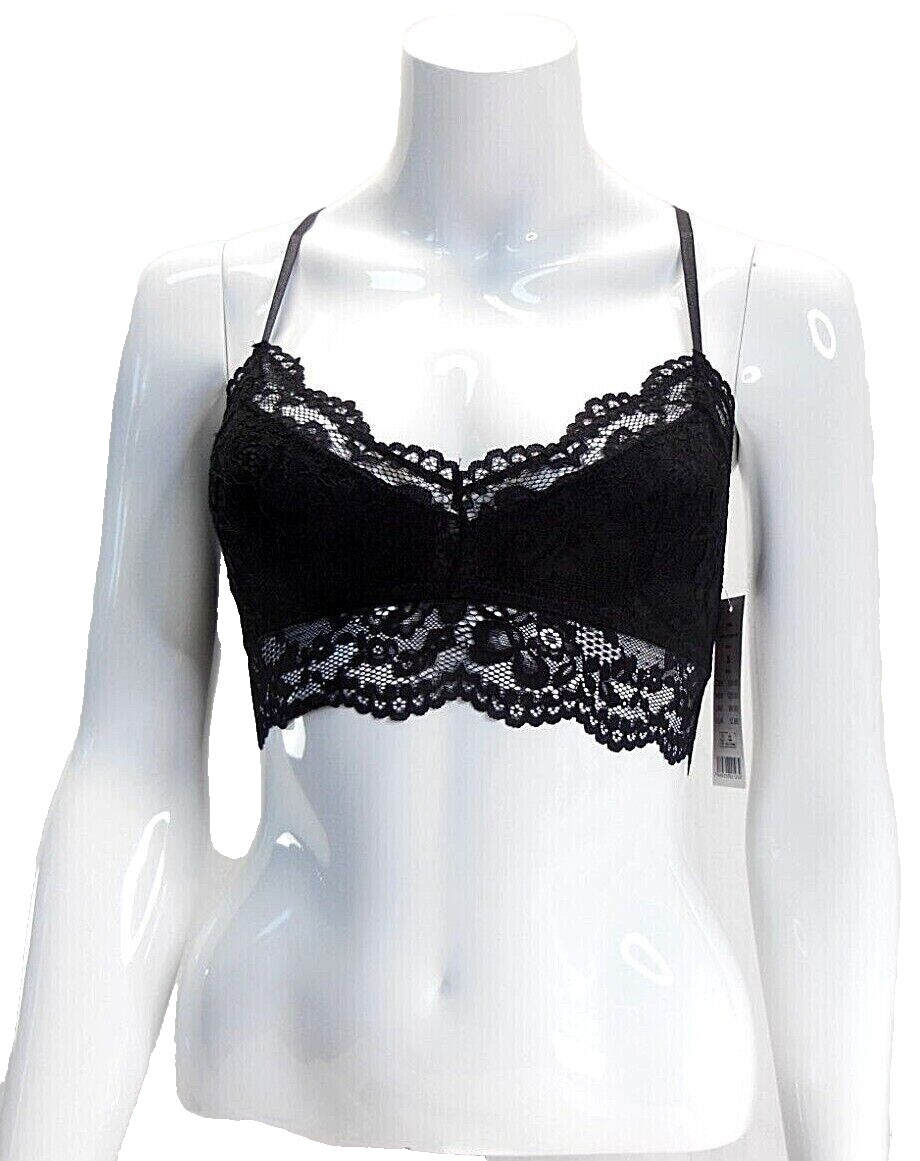 Gina Tricot Damen BH Selena Triangle Bra Schwarz in verschiedenen Größen