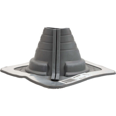 #2 (1-3/4'' to 3-1/4'') DEKTITE SQUARE BASE COMBO PIPE FLASHING BOOT