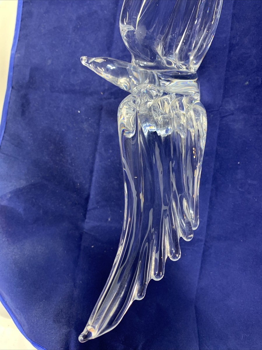 Marcolin クジラ クリスタルガラス オブジェ スウェーデン製 マルコリン Marcolin Glass Crystal Seagull on Abstract Sphere Large 15